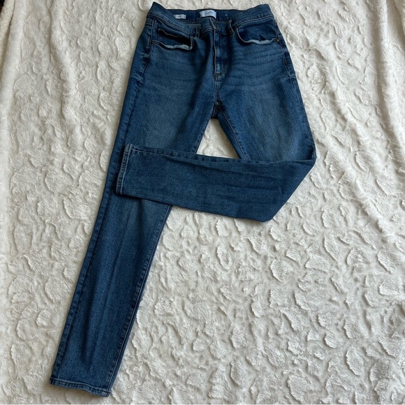 LOFT Denim - LOFT Women's Size 6 Light Blue Skinny Jeans - Stretch Denim Ruffle Pockets